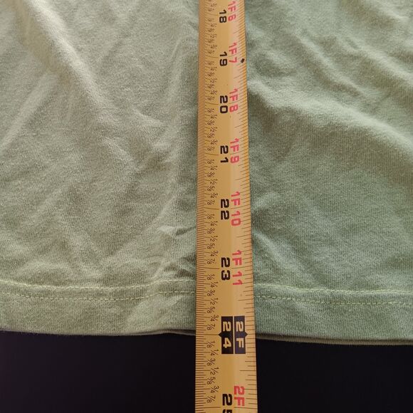 Vintage Tommy Hilfilger Womens Y2K Top Size 2XL Crew Neck Short Sleeve Green - Picture 7 of 7